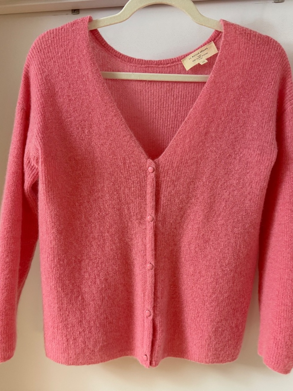 Sézane Barry Cardigan, Size XS, in Candy Pink - Picture 7 of 9